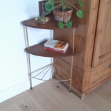 Gold metal corner shelf