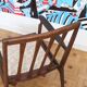 Fauteuil relax vintage en bois de style scandinave, 1950