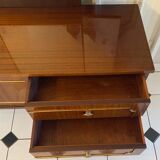 Scandinavian dressing table with triptych mirror
