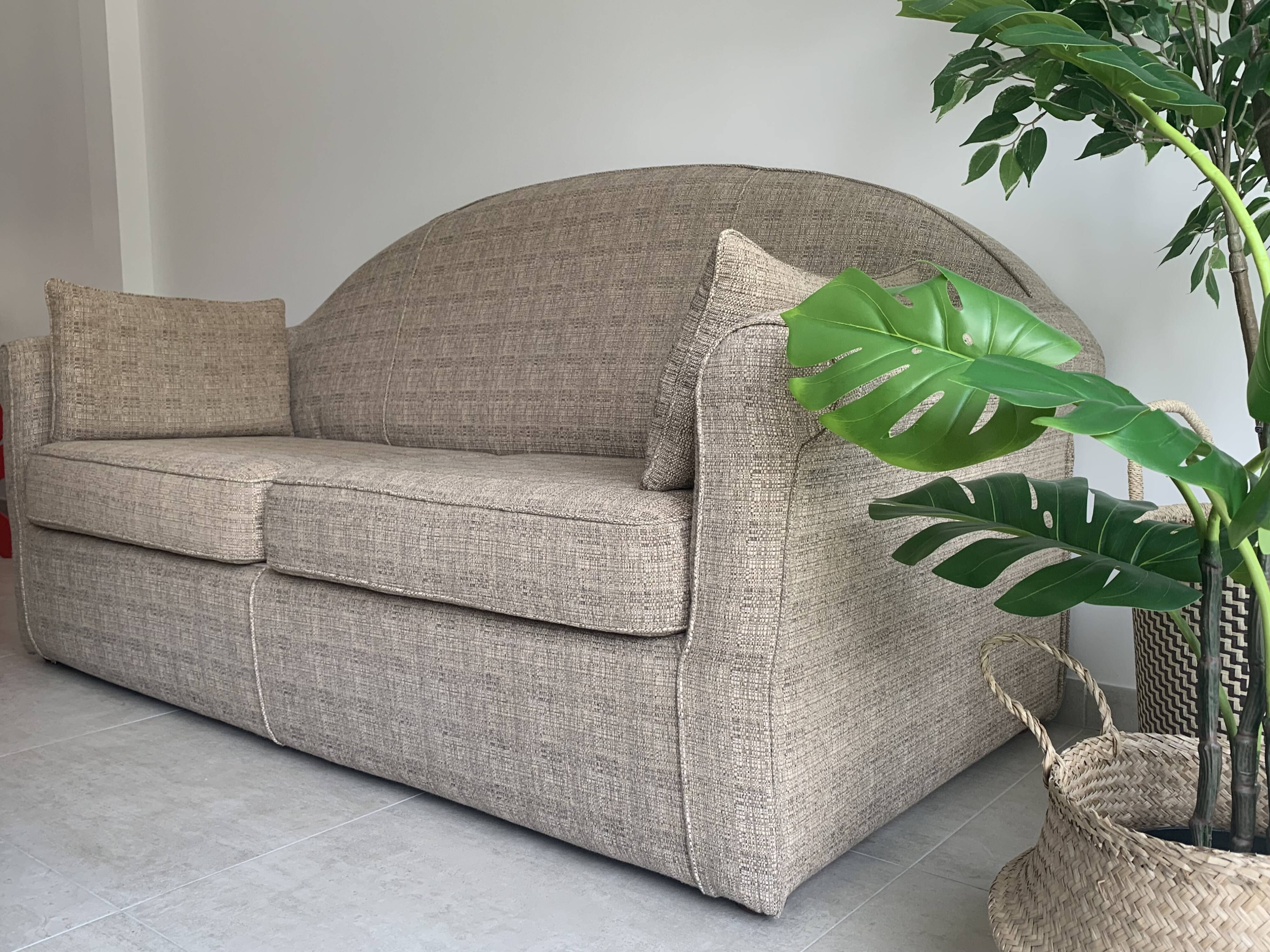 3 Seater sofa in Lelièvre fabric