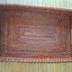 Large vintage woven rattan/tray – serving tray