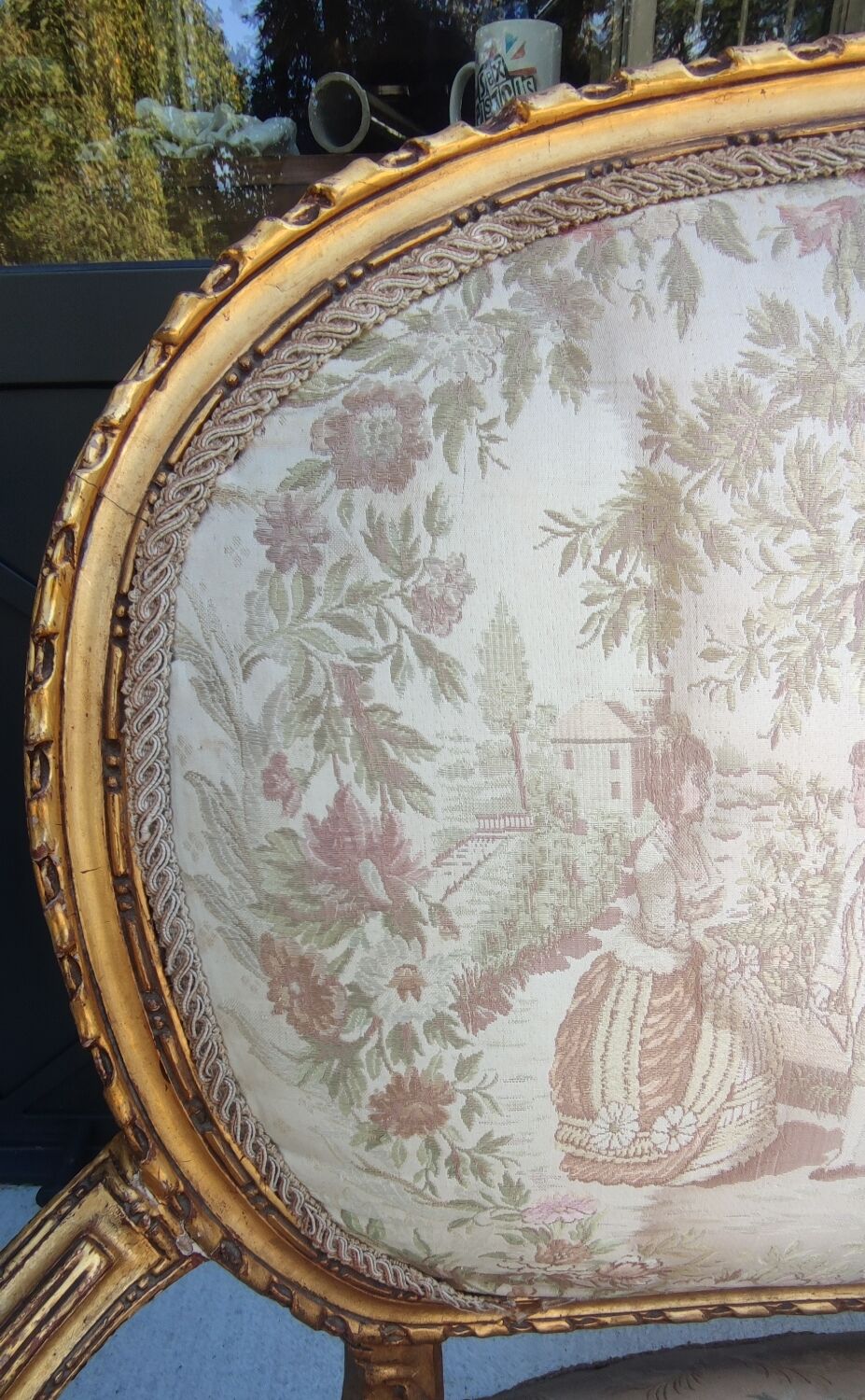 Old Louis XVI style bench