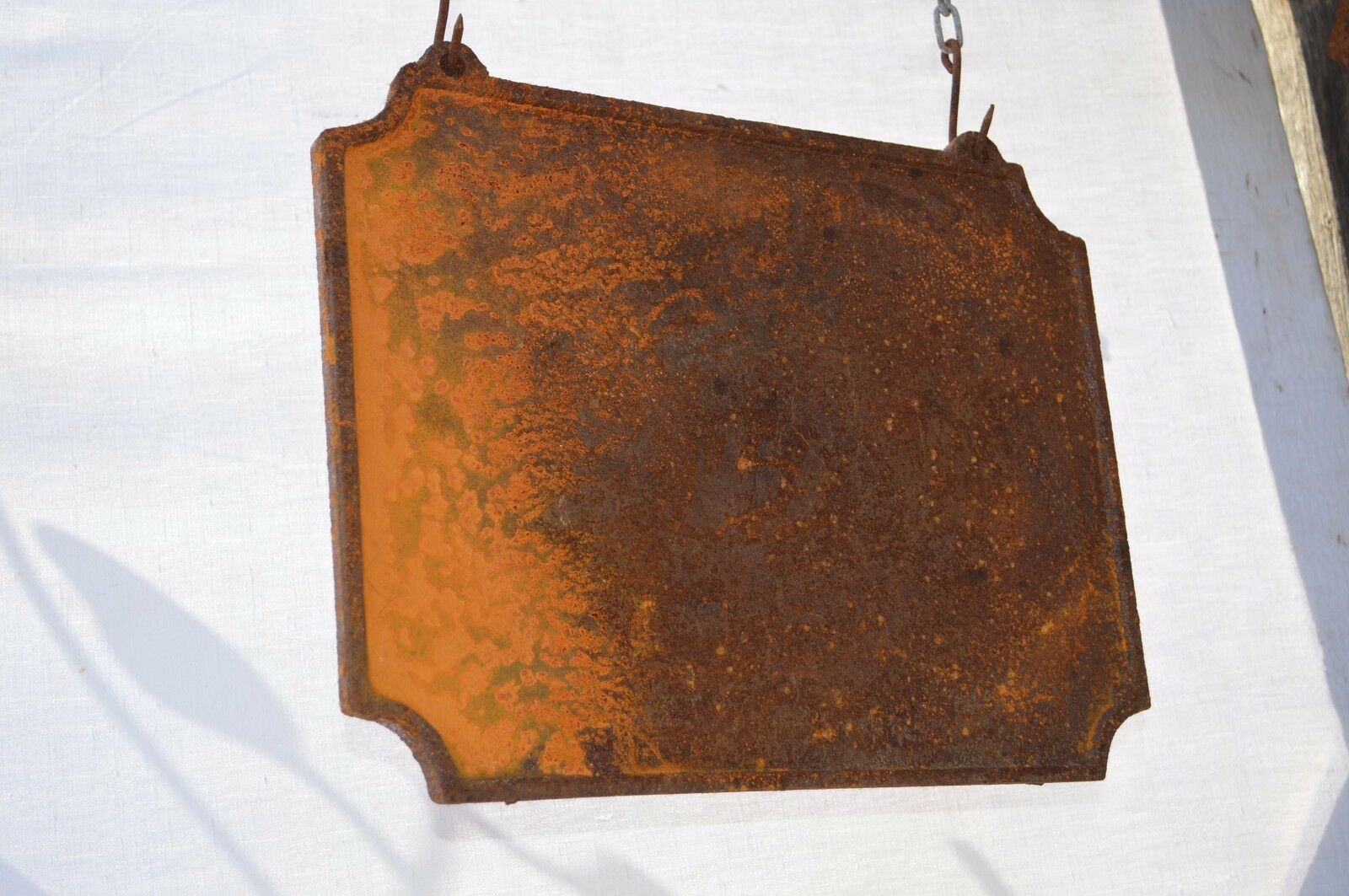 Cast iron trade sign