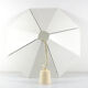 Minimalist and discreet metal sheet lamp from the 1970s.