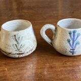 Ensemble de quatre tasses à café. Gustave Reynaud.