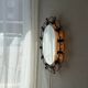 Hillebrand illuminated wall mirror wrought iron 1980s