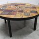 Table basse ronde céramique de Jean Gregorieff