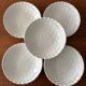 Set of 5 deep fish plates Salins-les-Bains – white earthenware