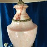 Lamp in pink marble and bronze