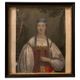Portrait of a young Merovingian woman, enhanced engraving, nineteenth century