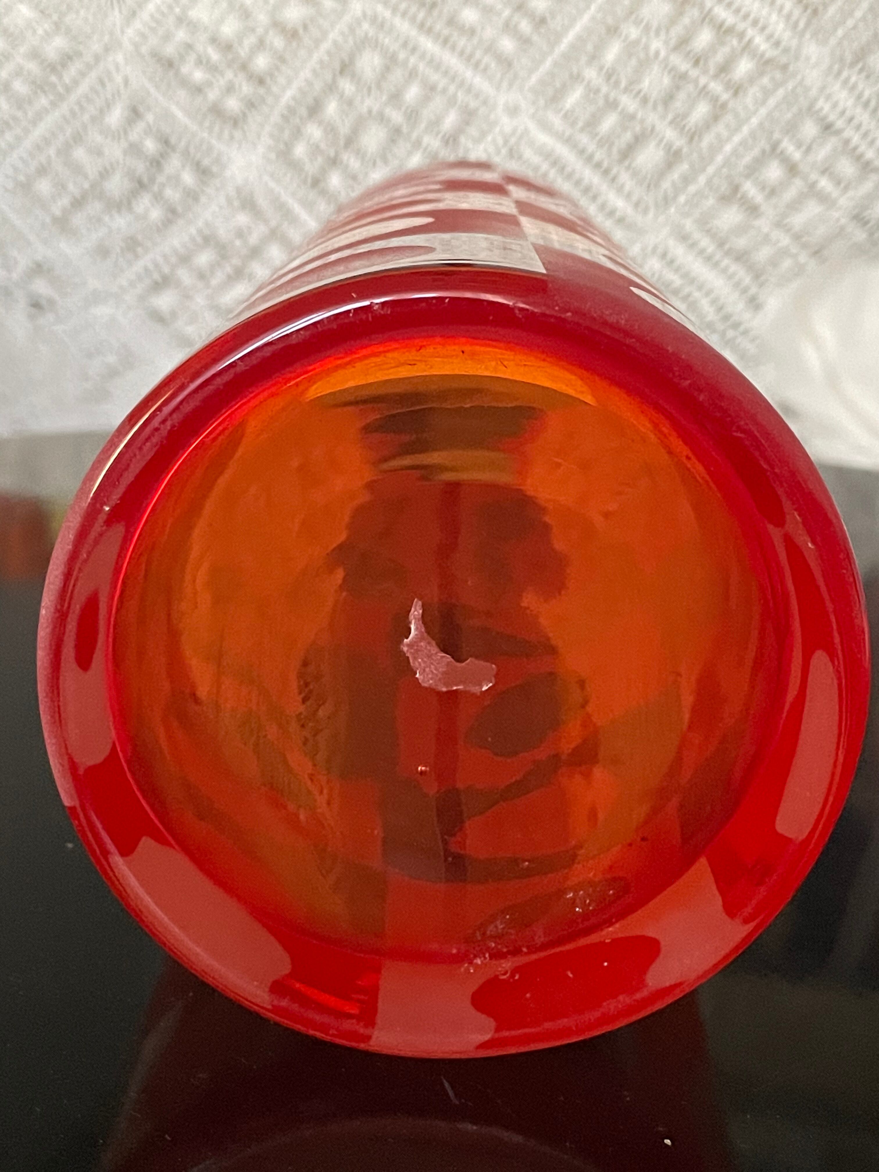 Vase vintage orange