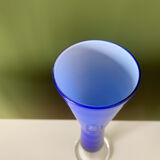 Vase opaline bleu