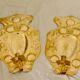 Baroque Style Mid-Century Brass Swedish Sconces