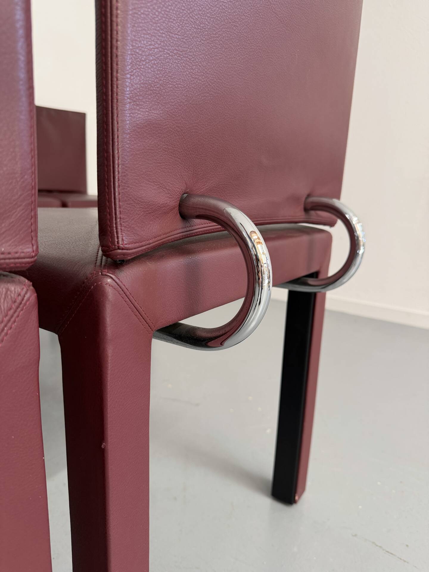 Set of 8 Arcadia chairs designed by Paolo Piva for B&B Italia from the 1980s.