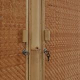 Armoire en bambou et rotin du milieu du siècle, Italie vers 1960