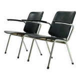 Set of 2 Tubular Armchairs by Gebroeders de Wit 1960s