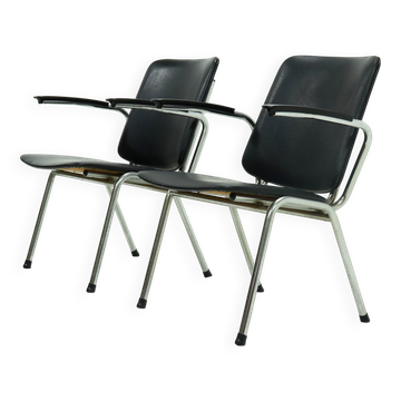 Set of 2 Tubular Armchairs by Gebroeders de Wit 1960s