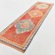 Tapis de couloir bohème en laine vintage aux couleurs neutres, 86 x 323 cm