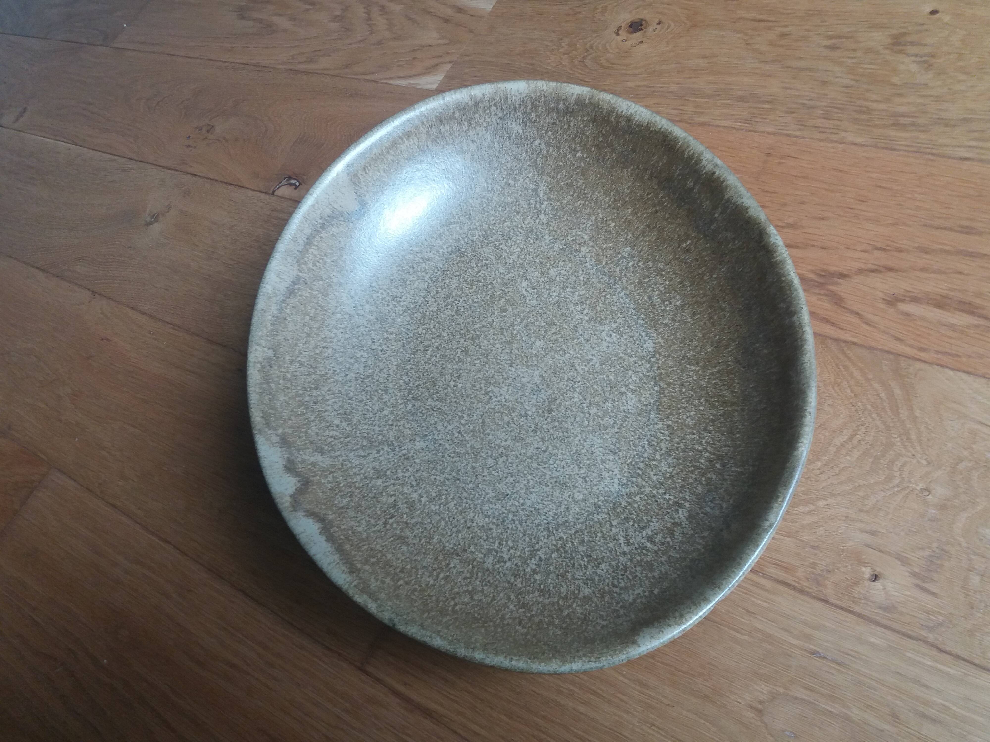 Stoneware salad bowl 35x30 cm