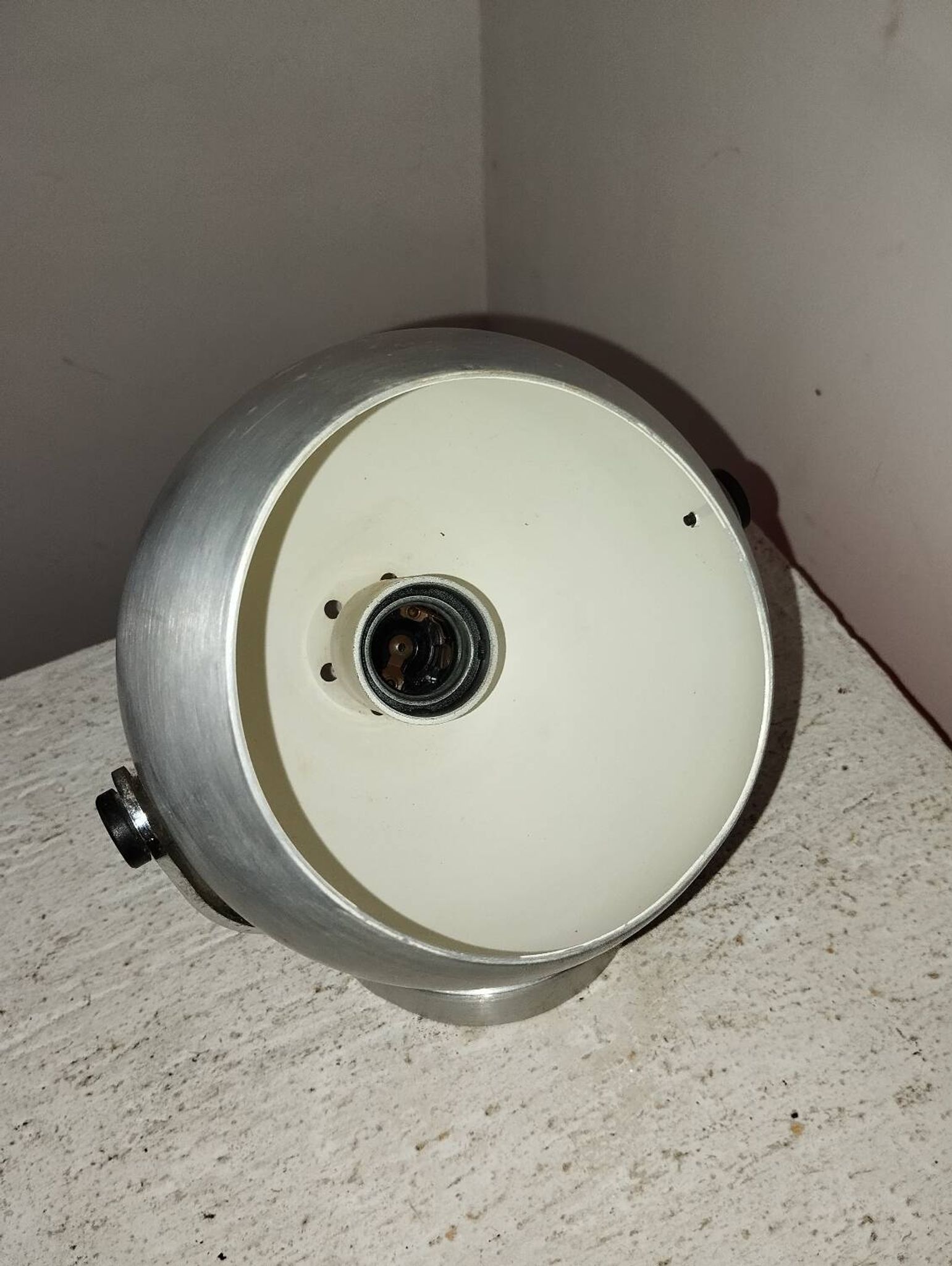 Aluminum ball wall lamp Space age design 70
