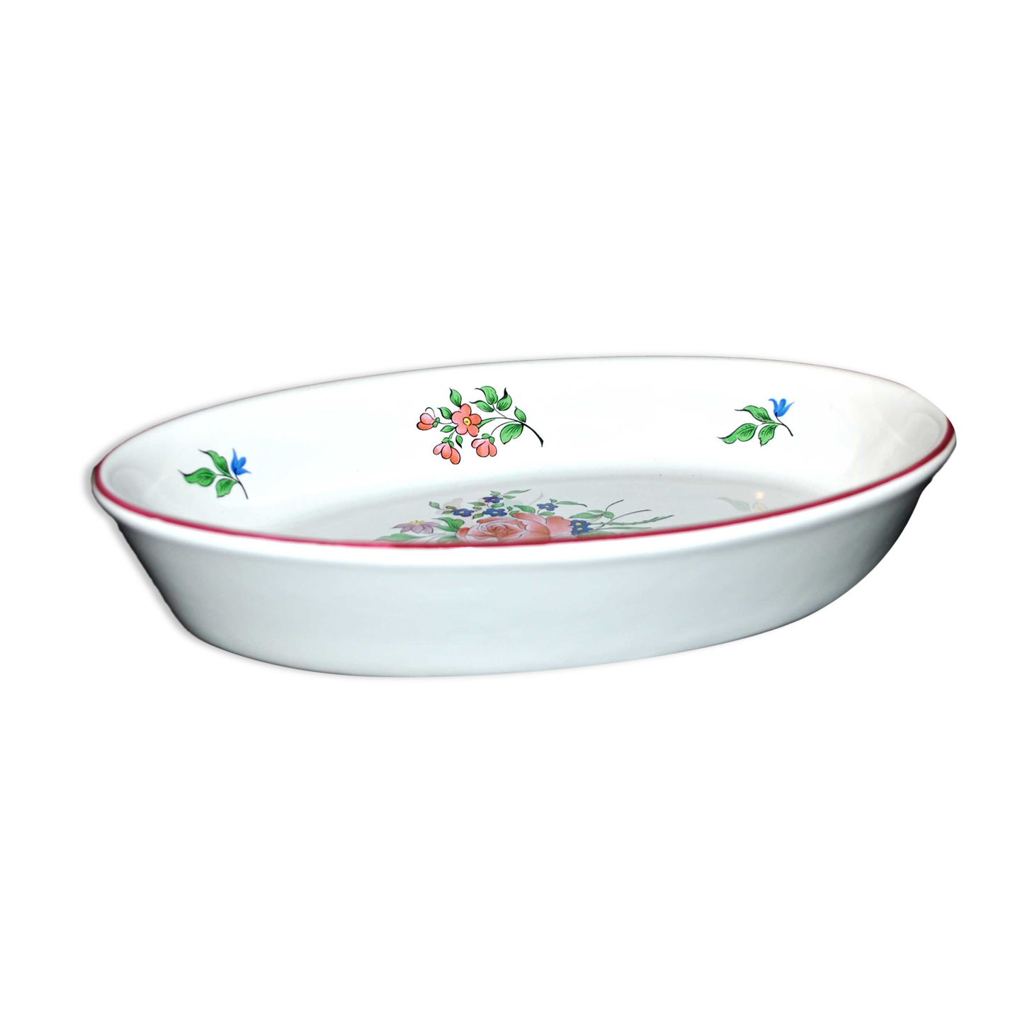 Flat hollow oval flower lamp lamp of KG Luneville