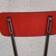 Red formica chairs 1950