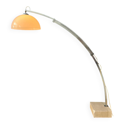 Lampadaire arc vintage de l'ère spatiale dans le style de Guzzini