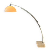 Vintage space age arc floor lamp in style of Guzzini