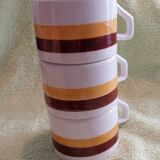 3 vintage ceramic cups