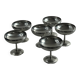 Lot de 6 coupes à champagne en inox Letang Rémy