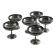 Lot de 6 coupes à champagne en inox Letang Rémy