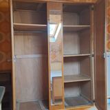 Vintage wooden wardrobe from the 50s