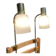 Pair of large modulable industrial lamps 1950.