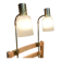 Pair of large modulable industrial lamps 1950.