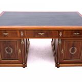Large double-sided Empire-style desk, France, circa 1870. After renovation.