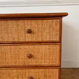 Rattan chest of drawers