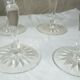 4 thick-cut crystal port glasses, Roemer Rhin, are from France.