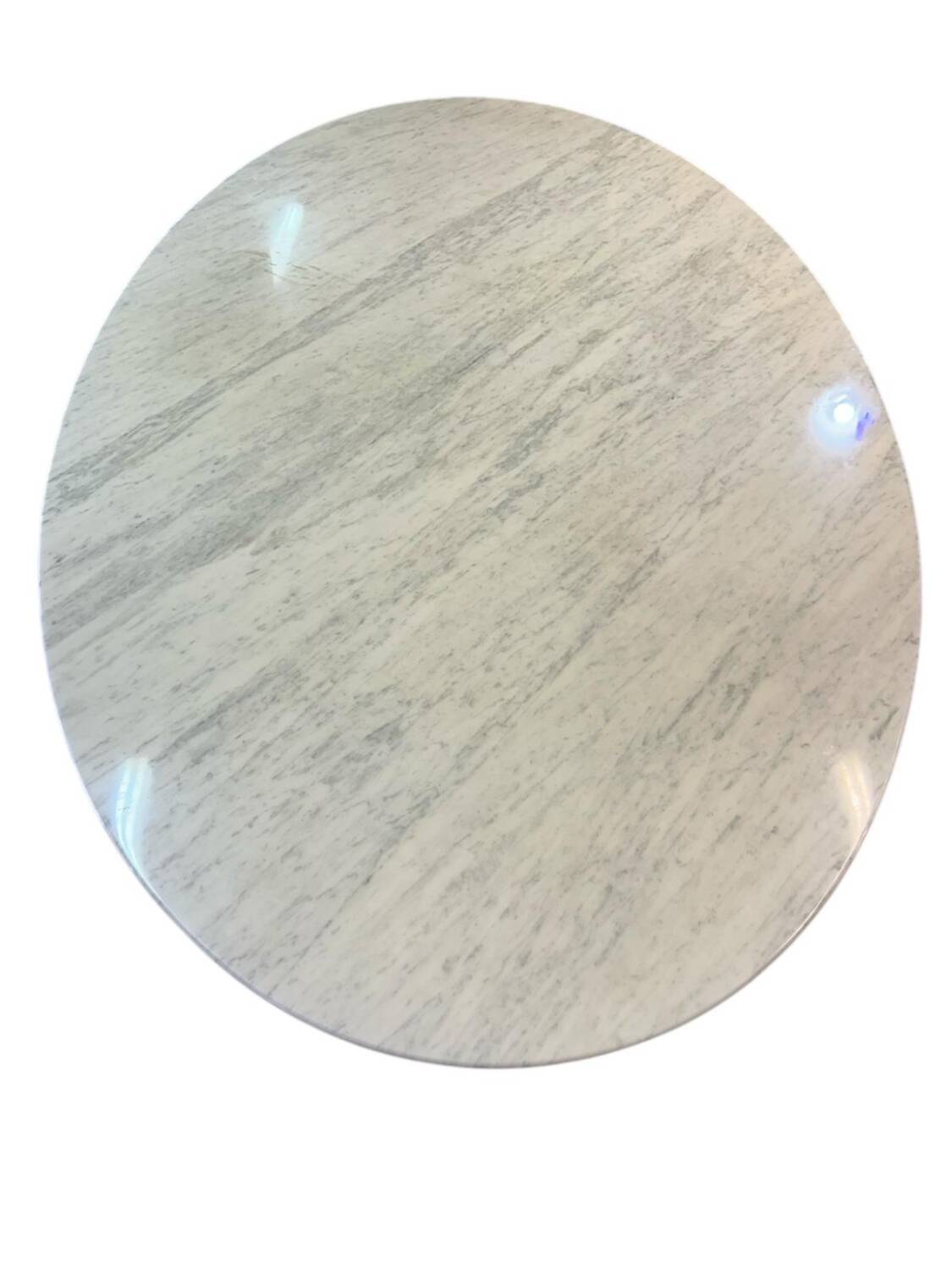 Large oval dining table Florence Knoll marble top L 2