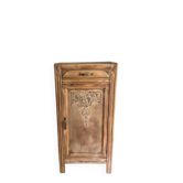 Small antique wooden Art Deco wardrobe