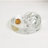 Modernist pipe ashtray, Glasdesign Georgshutte, Germany, 1970s.