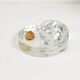 Modernist pipe ashtray, Glasdesign Georgshutte, Germany, 1970s.