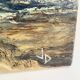 Tableau Huile sur toile plage de Sète  années 80
