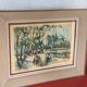 Lithograph notre dame et les bouquinistes signed by Marius Girard vintage