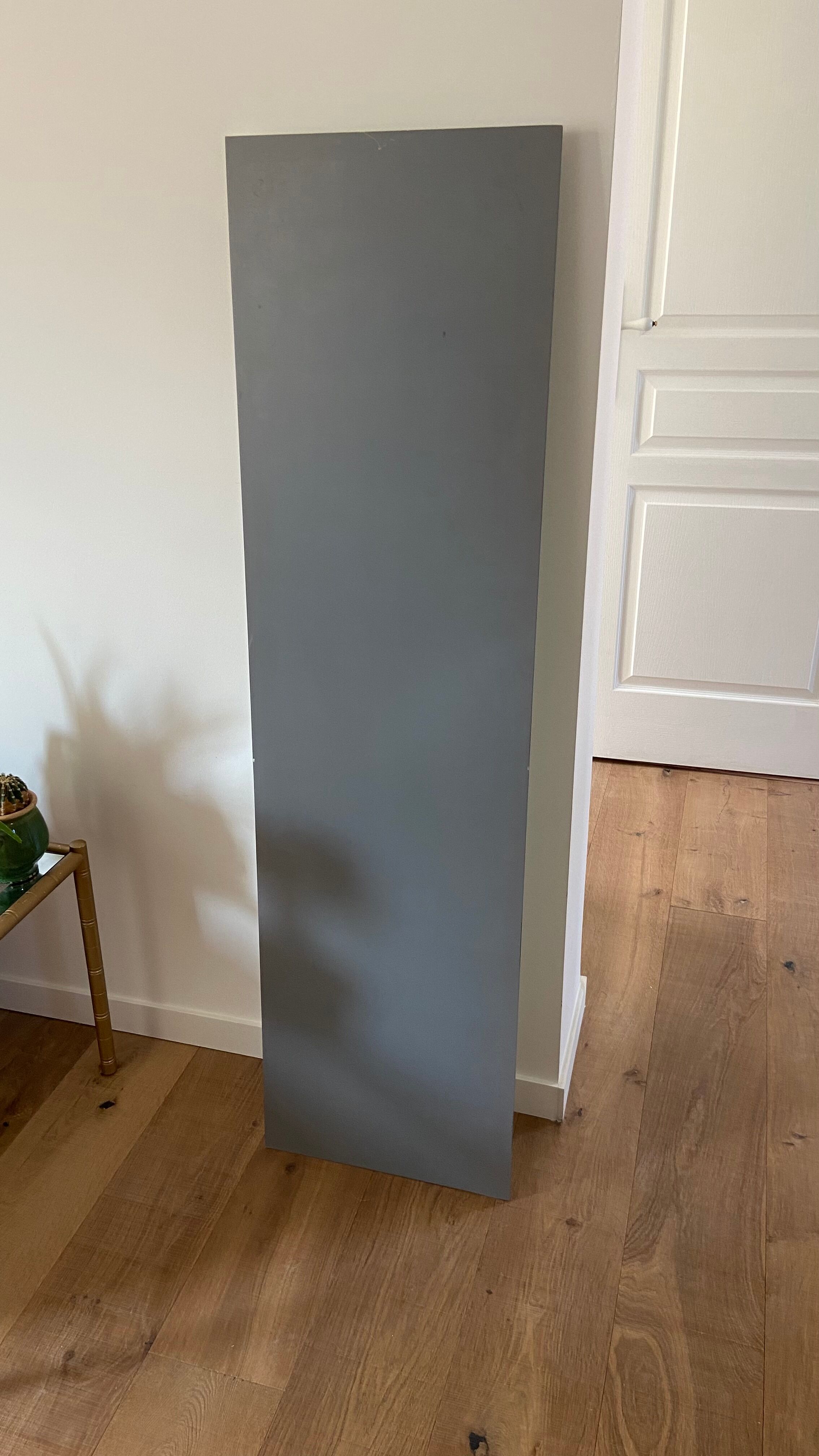 Beveled mirror 142 x 39 cm from the 70s