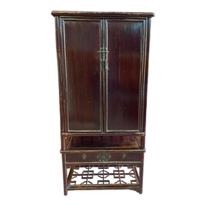 Armoire antique 2 corps en laque