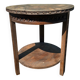 Antique side table with carved details