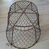 Antique metal basket + wire