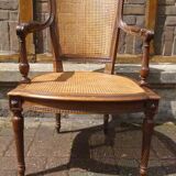 Fauteuil canné époque XIXe