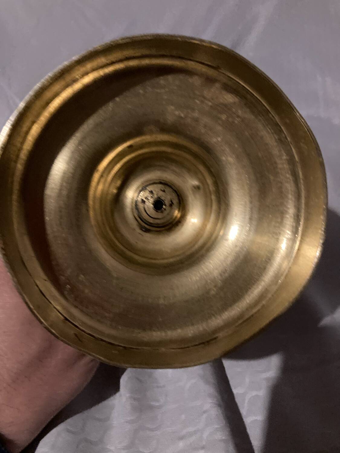 Brass candle holder