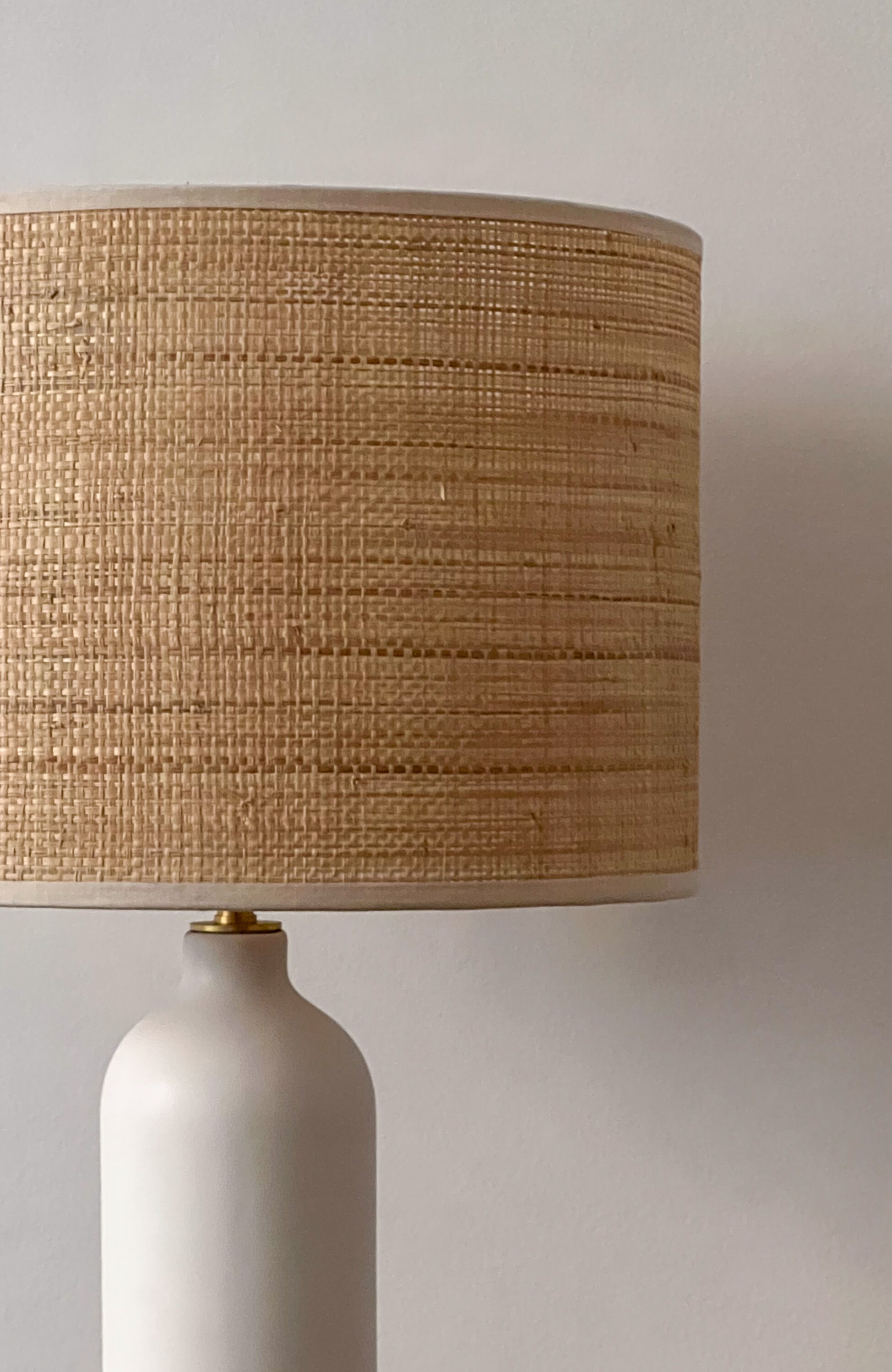 Lampe céramique et rabane